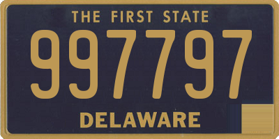 DE license plate 997797