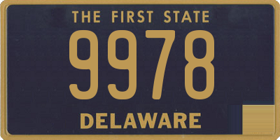 DE license plate 9978