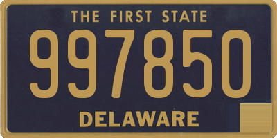 DE license plate 997850