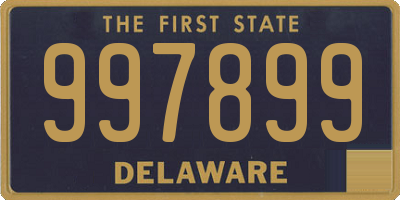 DE license plate 997899
