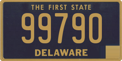 DE license plate 99790