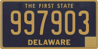 DE license plate 997903