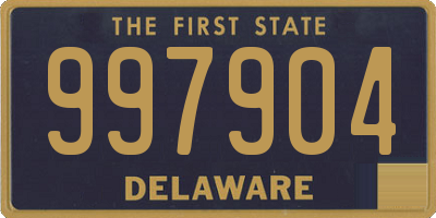 DE license plate 997904