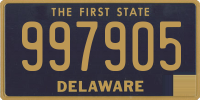 DE license plate 997905