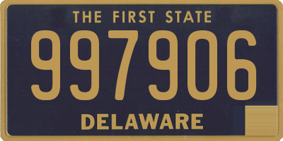 DE license plate 997906