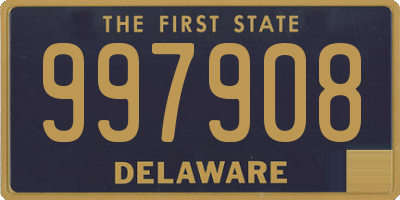 DE license plate 997908