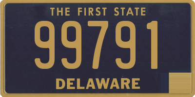 DE license plate 99791