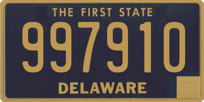 DE license plate 997910