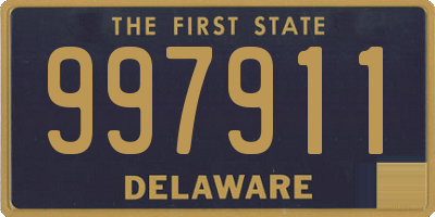 DE license plate 997911