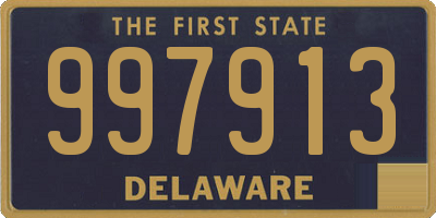 DE license plate 997913