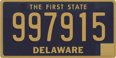 DE license plate 997915