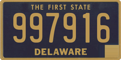 DE license plate 997916