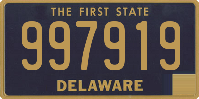 DE license plate 997919