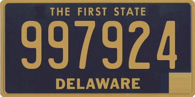 DE license plate 997924