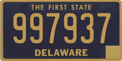 DE license plate 997937