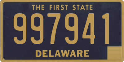 DE license plate 997941