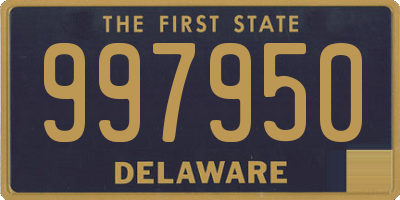 DE license plate 997950