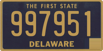 DE license plate 997951