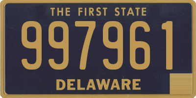 DE license plate 997961