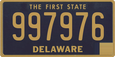 DE license plate 997976