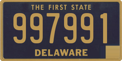 DE license plate 997991