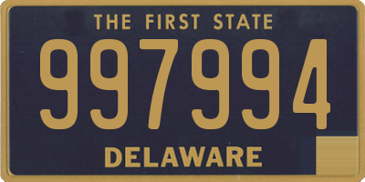 DE license plate 997994