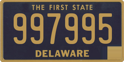 DE license plate 997995