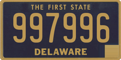 DE license plate 997996