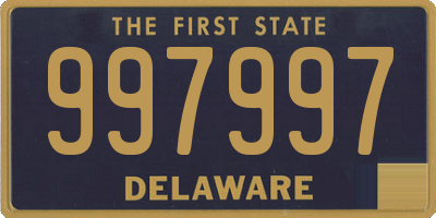 DE license plate 997997