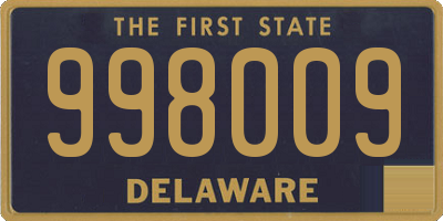 DE license plate 998009