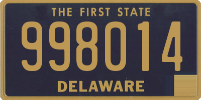 DE license plate 998014