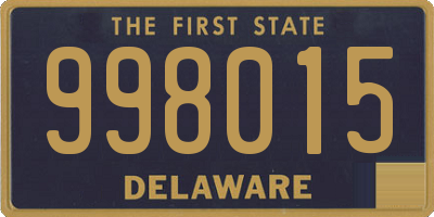 DE license plate 998015