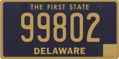 DE license plate 99802