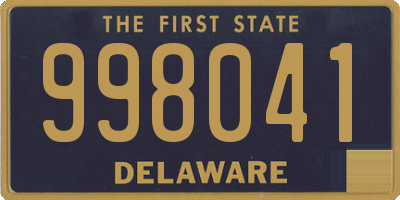 DE license plate 998041