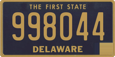 DE license plate 998044