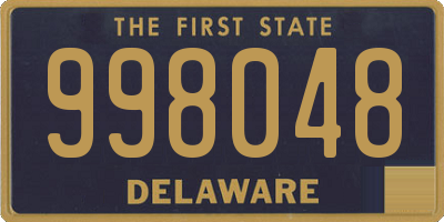 DE license plate 998048