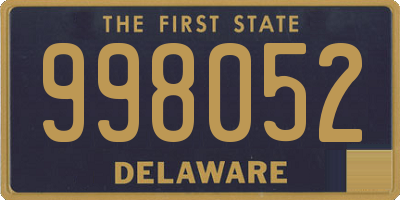 DE license plate 998052