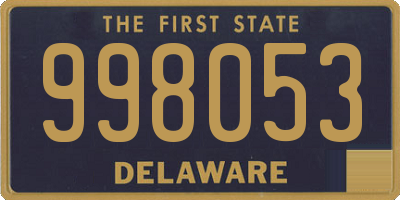 DE license plate 998053