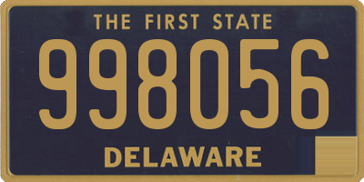 DE license plate 998056