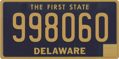 DE license plate 998060