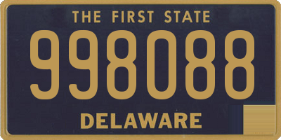 DE license plate 998088