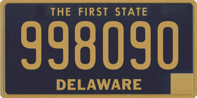 DE license plate 998090