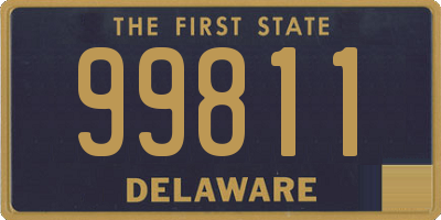 DE license plate 99811