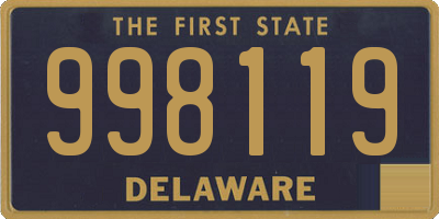 DE license plate 998119