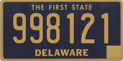 DE license plate 998121