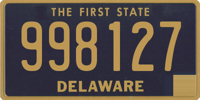 DE license plate 998127