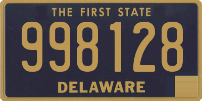 DE license plate 998128