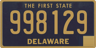 DE license plate 998129