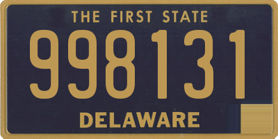 DE license plate 998131