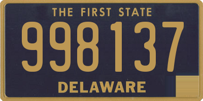 DE license plate 998137